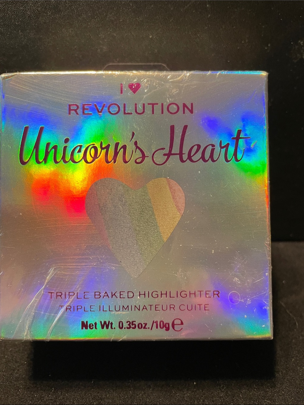 Revolution Unicorn's Heart Triple Baked Highlighter - Iridescent Rainbow